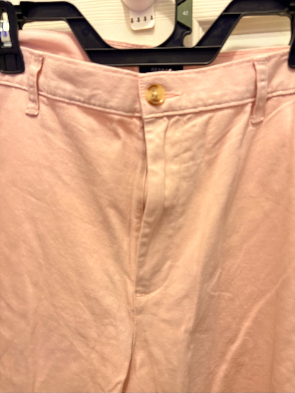 George Light Pink Cotton Chinos